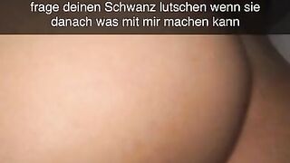 German Cheerleader wants to fuck Classmate on Snapchat