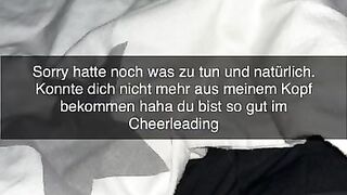 German Cheerleader wants to fuck Classmate on Snapchat