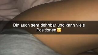 German Cheerleader wants to fuck Classmate on Snapchat