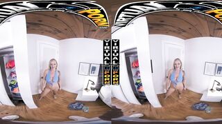 VIRTUALPORN - Blonde PAWG' Elana Bunzz's Big Tits Bouncing Around As She Rides Your Cock #POV #VR