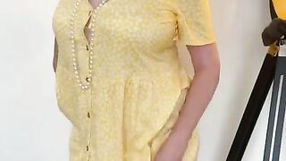 Annabel’s yellow summer dress