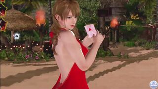 Dead or Alive Xtreme Venus Vacation Monica Valentine's Day Pose Cards Fanservice Appreciation