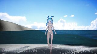 Miku - T-Ara - Bunny Style - Beach Stage 1287