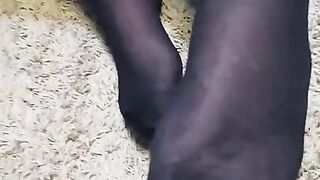 Showing off stockings Joi / Pov / Footfetish