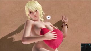 Dead or Alive Xtreme Venus Vacation Tamaki Valentine's Day Heart Cushion Pose Nude Mod Fanservice Ap