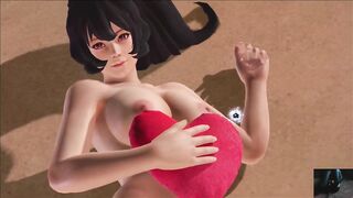 Dead or Alive Xtreme Venus Vacation Ayane Valentine's Day Heart Cushion Pose Nude Mod Fanservice App