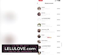 Babe having fun on TikTok, explaining about catfish & romance scams, big tits JOI & more - Lelu Love