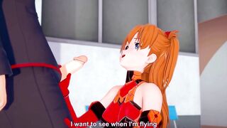 Asuka Handjob and Blowjob | Neon Genesis Evangelion Hentai Parody