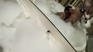 Eating shawty ass in bubble bath