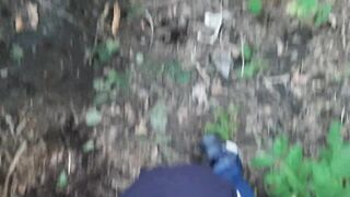 Exhibitionist girl in the forest masturbated for sex with my girlfriend - IkaSmokS