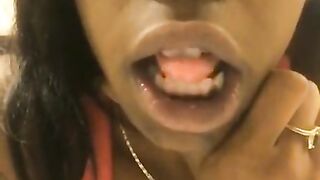 Sexy brown skin ebony teen FaceTime session!