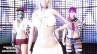 MMD Badkiz - Come Closer Sexy Kpop Dance Ahri Akali Seraphine Kaisa Evelynn League Of Legends KDA