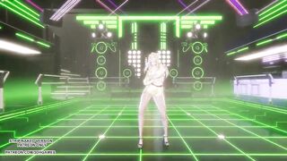 MMD Hellovenus-Im ill Sexy Kpop Dance Ahri League Of Legends KDA