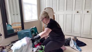 V182 SFW: Dig through the dirty laundry hamper and smell all of my panties clothes nylons (Full Vid)