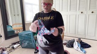 V182 SFW: Dig through the dirty laundry hamper and smell all of my panties clothes nylons (Full Vid)