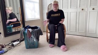 V182 SFW: Dig through the dirty laundry hamper and smell all of my panties clothes nylons (Full Vid)