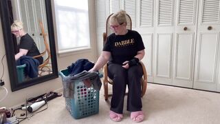 V182 SFW: Dig through the dirty laundry hamper and smell all of my panties clothes nylons (Full Vid)