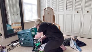 V182 SFW: Dig through the dirty laundry hamper and smell all of my panties clothes nylons (Full Vid)