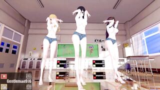 【KKS／MMD】【3200ｘ1800／60FPS】"Stay Tonight" 藍羽浅葱 姫柊雪菜 煌坂紗矢華【噬血狂襲】