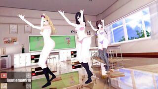 【KKS／MMD】【3200ｘ1800／60FPS】"Stay Tonight" 藍羽浅葱 姫柊雪菜 煌坂紗矢華【噬血狂襲】