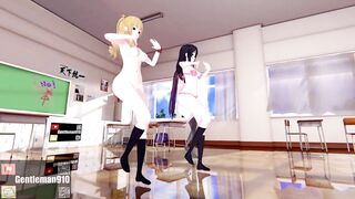 【KKS／MMD】【3200ｘ1800／60FPS】"Stay Tonight" 藍羽浅葱 姫柊雪菜 煌坂紗矢華【噬血狂襲】