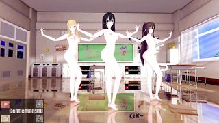 【KKS／MMD】【3200ｘ1800／60FPS】"Stay Tonight" 藍羽浅葱 姫柊雪菜 煌坂紗矢華【噬血狂襲】