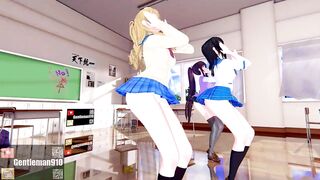 【KKS／MMD】【3200ｘ1800／60FPS】"Stay Tonight" 藍羽浅葱 姫柊雪菜 煌坂紗矢華【噬血狂襲】