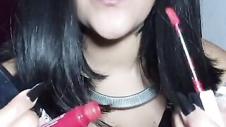 Look at your georgeous gf painting her lips to go out with another man h