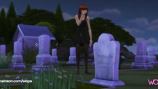 She goes to the cemetery for one last fuck with her boyfriend