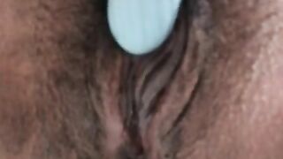 latina masturbates and cums - closeup