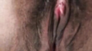 latina masturbates and cums - closeup