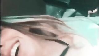 I suck horny cock in the car