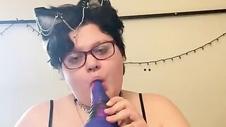 Little wolf Plays with herself | Find the full video on my Fansly