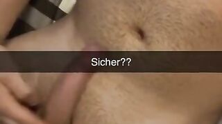 Cheating girlfriend wants to fuck classmate on Snapchat German