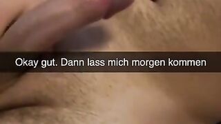 Cheating girlfriend wants to fuck classmate on Snapchat German