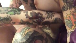 Asian tattoo big tits fucks red hair punk metalhead pov reality sloppy sex interracial