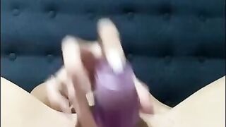 Dripping wet juicy pink pussy dildo vibrator fuck - fucking myself and so ready to cum