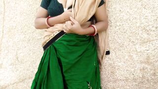 Indian Aunty Real Outdoor By Landlord Boy In open Field