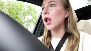 Back Seat Squirting In Very Busy Mall Parking Lot