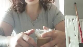 Step mom coffee, breakfast, fuck and blowjob