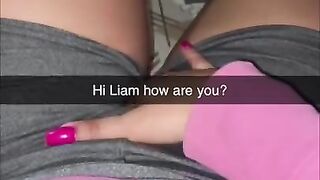 Cheerleader wants to fuck classmate on Snapchat