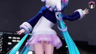 Hatsune Miku Dancing (Cute Ass Panties) + Gradual undressing (3D HENTAI)