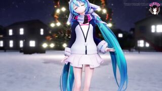 Hatsune Miku Dancing (Cute Ass Panties) + Gradual undressing (3D HENTAI)