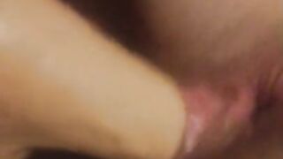 Wife gets fucked hard with dildo