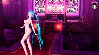 Teen Miku - Sexy Dance Full Nude (Tits Physics) (3D HENTAI)