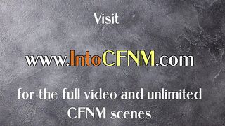 CFNM military MILFS sucking cock in 3way