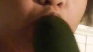 Cucumber sucking