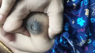 My wife Vaishu's Boobs and nipple press