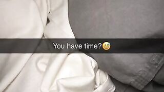 Turkish Stepsister wants to fuck during sleepover Snapchat