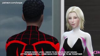 SPIDER GWEN BETRAYING SPIDER-MAN - HE FOLLOWS AND SPYS